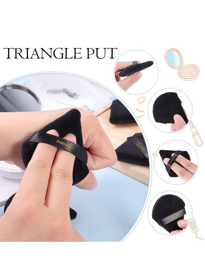 maycreate 10Pcs Triangle Powder Puff For Women Face Dry Wet Use Makeup Puff For Loose Powder Body Powder Wedge Shape Velour Cosmetic Sponge For Contouring Under Eyes And Corners - Image 5