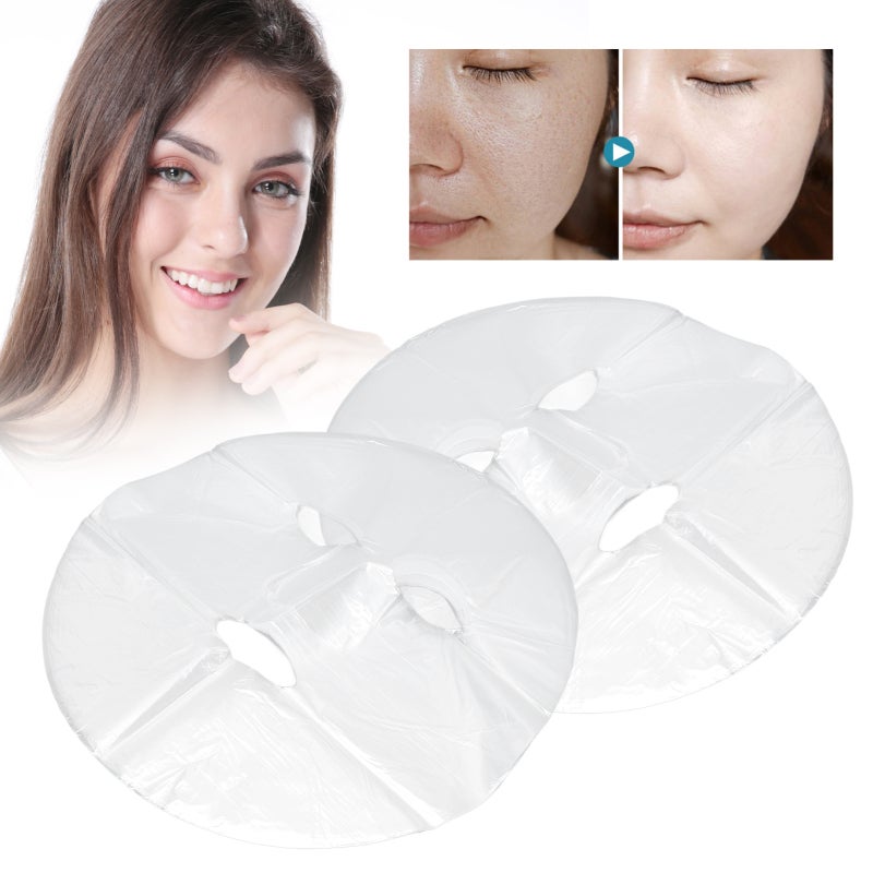 Disposable Preservative Film: 100pcs Plastic Material Moisture Locking DIY Facial Mask - Increase Temperature Easy Absorbed for Home Skin Care - Image 1