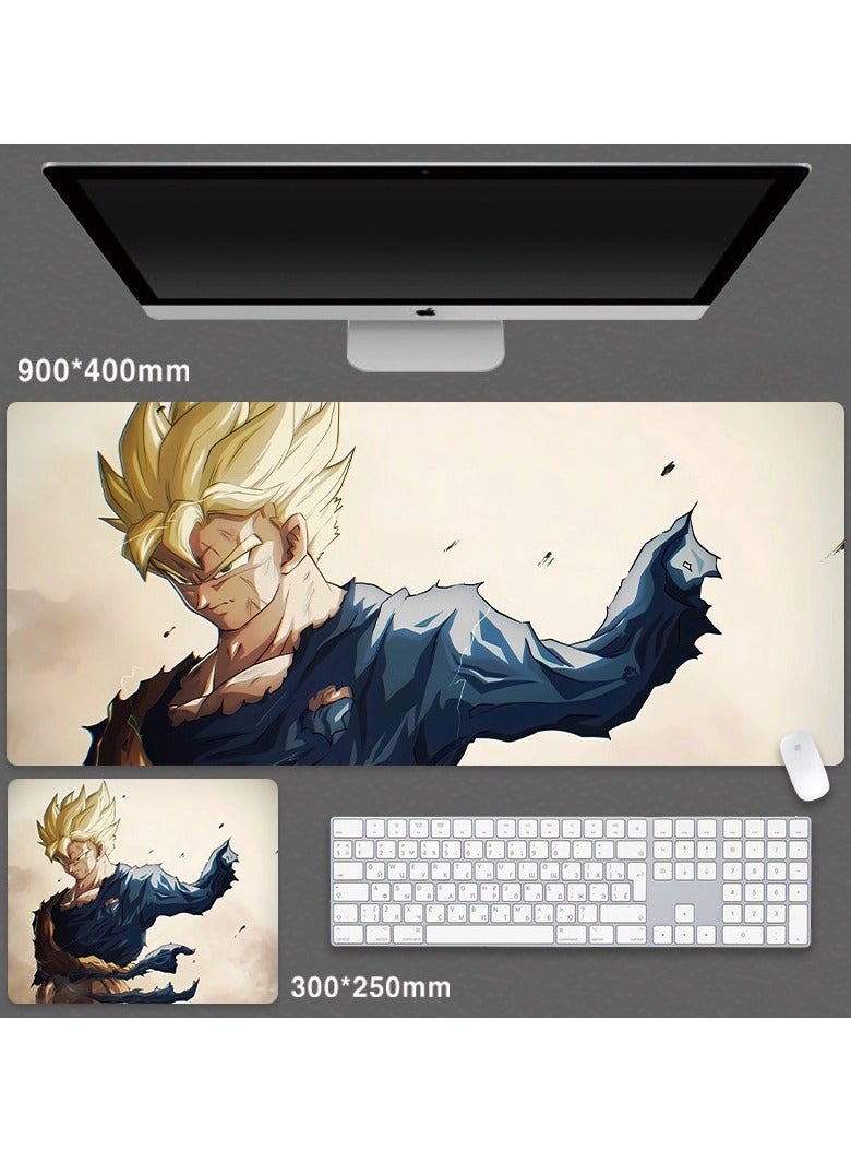 KUYING Dragon Ball Super Large Gaming Computer Keyboard and Mouse Pad 