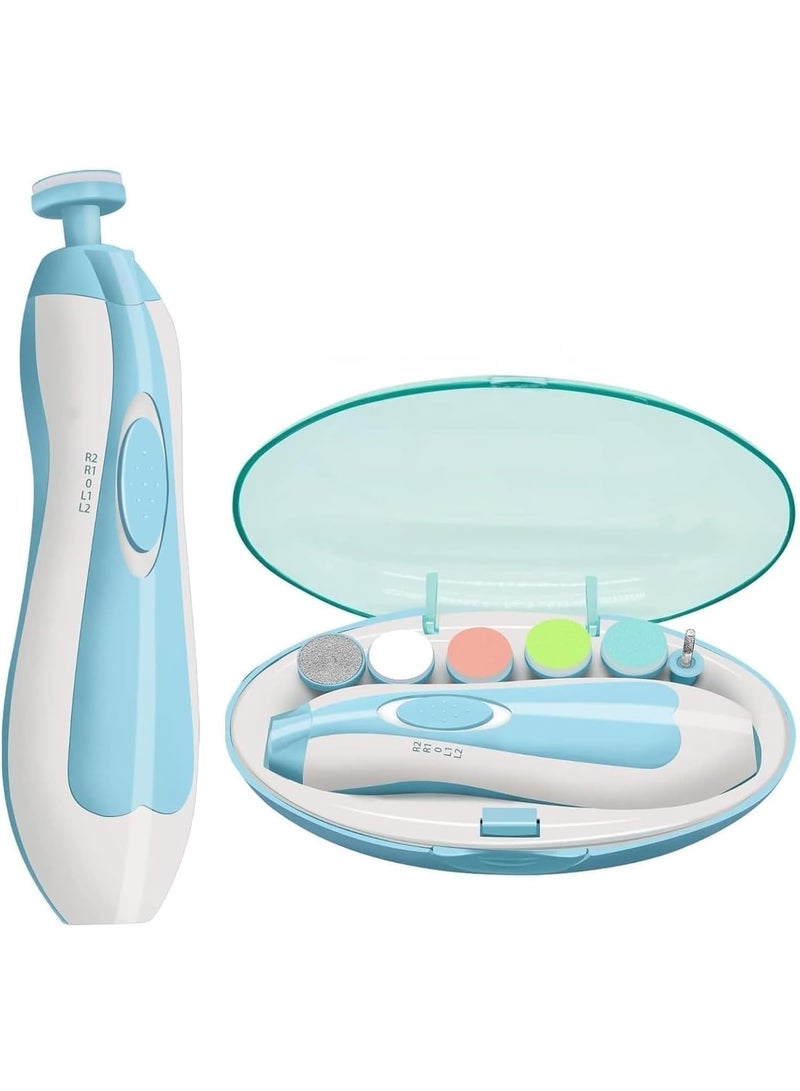 Electric Baby Nail Trimmer & Nail Care Kit – Safe Rechargeable Nail File with Multiple Grinding Heads for Newborns, Babies, Kids & Adults - Image 1