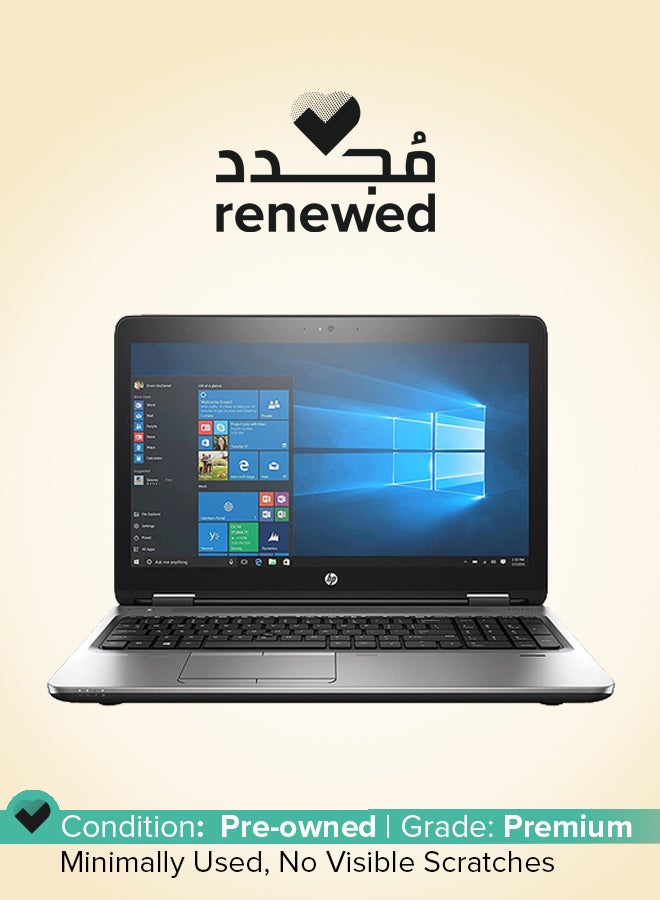 HP Renewed - ProBook 650 G3 With 15.6-Inch Display Screen,Core i5-7th Generation/8GB RAM/256GB SSD/Windows 10 English Grey - Image 1
