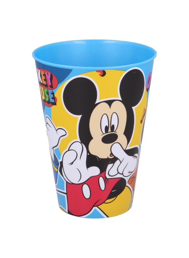 Disney Large Easy Tumbler 430 ML Mickey Cool Summer Glass Bpa Free Straw Lid Fun and Magical Beverage Container for Kids - Image 1