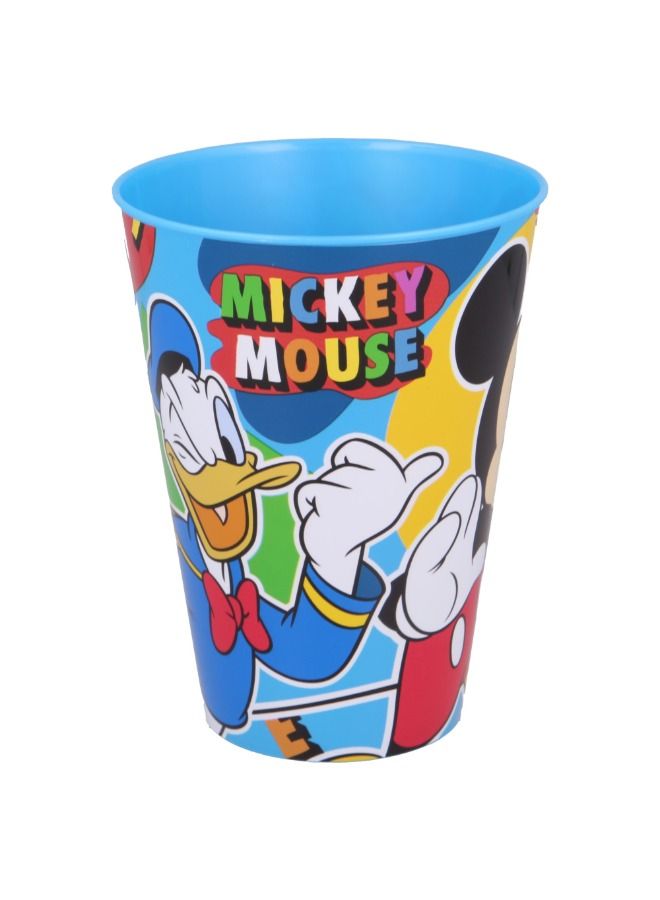 Disney Large Easy Tumbler 430 ML Mickey Cool Summer Glass Bpa Free Straw Lid Fun and Magical Beverage Container for Kids - Image 2