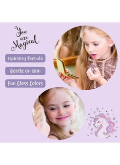 Expressions Expressions 14pc Lip Gloss for Girls - Glossy Lip Gloss Tubes | Non Toxic Lip Gloss Set - Unicorn Princess Birthday Party Favors Kids Makeup  - Image 5