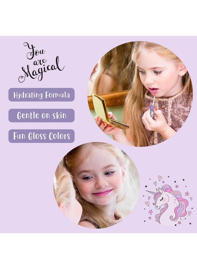 إكسبريشنز ملمع شفاه إكسبريشنز (١٤ قطعة) للبنات - أنابيب ملمع شفاه لامعة | مجموعة ملمع شفاه غير سامة - هدايا حفلات أعياد ميلاد أميرات يونيكورن، مكياج للأطفال - Image 5