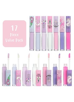 Expressions Expressions 14pc Lip Gloss for Girls - Glossy Lip Gloss Tubes | Non Toxic Lip Gloss Set - Unicorn Princess Birthday Party Favors Kids Makeup  - Image 2
