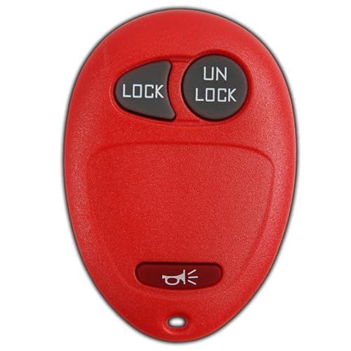 KeylessOption Key Fob Replacement for 2001 2002 2003 2004 2005 2006 2007 2008 2009 2010 2011 2012 Chevrolet Colorado Hummer GMC Canyon Pontiac Isuzu Remote, 3-Button L2C0007T, Locksmith Required - Image 1