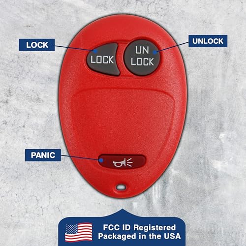 KeylessOption Key Fob Replacement for 2001 2002 2003 2004 2005 2006 2007 2008 2009 2010 2011 2012 Chevrolet Colorado Hummer GMC Canyon Pontiac Isuzu Remote, 3-Button L2C0007T, Locksmith Required - Image 5