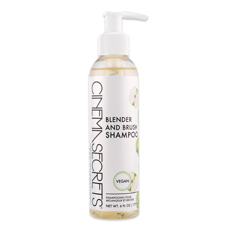 Cinema Secrets Vegan Makeup Brush Cleaner - Sponge & Makeup Brush Shampoo for Deep Cleansing - Removes Build-Up & Stains - Gentle & Cruelty-Free Beauty Tools Accessories (6 oz) - Image 1
