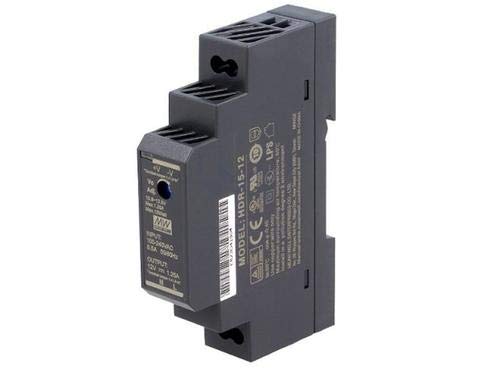 Meanwell MEAN WELL HDR-15-5 Ultra Slim Step-Shape 1SU DIN Rail Power Supply, 5V 2.4A 12W - Image 1