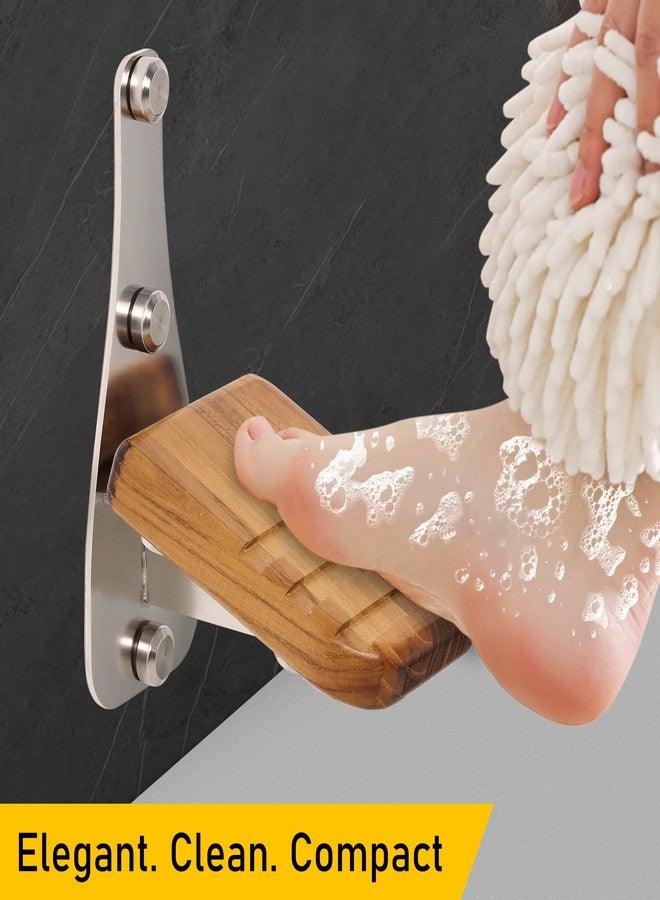 JBscoop Shower Foot Rest Wall Mounted, (ZenStep, Medium) - Image 4