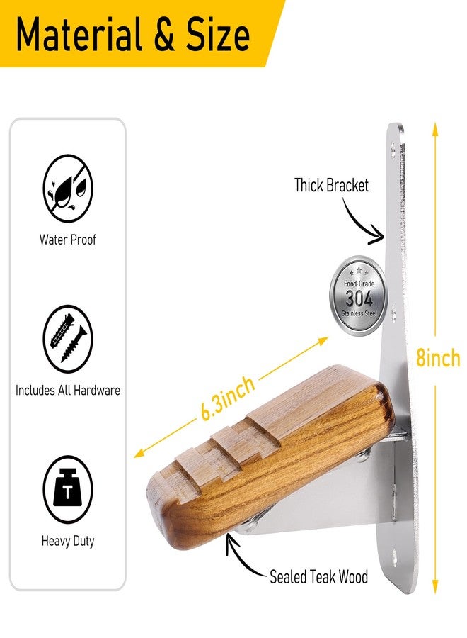 JBscoop Shower Foot Rest Wall Mounted, (ZenStep, Medium) - Image 2