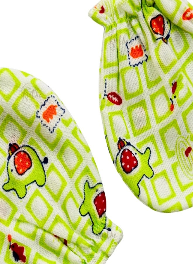 KmCho Baby Elastic Hand Gloves - Soft Cotton Infant Mittens for Newborns | Scratch-Free, Breathable & Skin-Friendly Baby Hand Protection - (Pack of 12) - Image 5