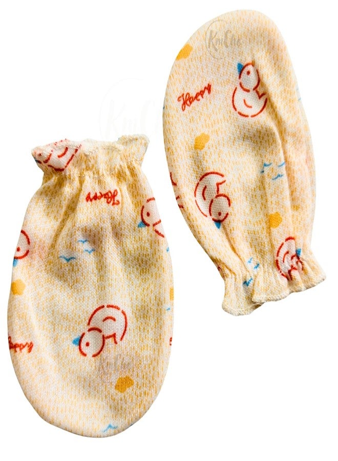 KmCho Baby Elastic Hand Gloves - Soft Cotton Infant Mittens for Newborns | Scratch-Free, Breathable & Skin-Friendly Baby Hand Protection - (Pack of 12) - Image 4