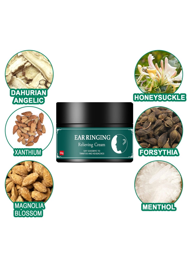 South Moon Tinnitus Health Cream relieves earache/tinnitus/deafness/soreness, ear analgesic ointment tinnitus treatment relieves earache and tinnitus treatment