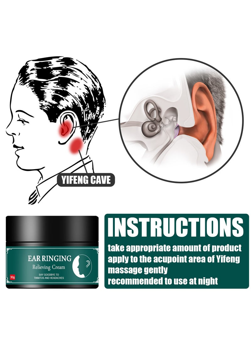 South Moon Tinnitus Health Cream relieves earache/tinnitus/deafness/soreness, ear analgesic ointment tinnitus treatment relieves earache and tinnitus treatment