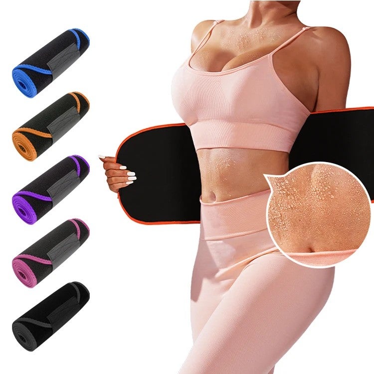 Bluejw Slimming Neoprene Sport Waist Trimmer Belt for Men - Sauna Sweat Bands Tummy Control Waist Trainer Wrap - Image 2