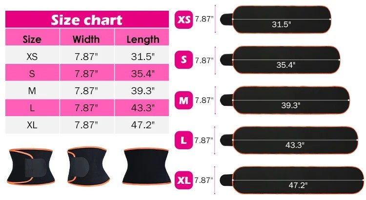 Bluejw Slimming Neoprene Sport Waist Trimmer Belt for Men - Sauna Sweat Bands Tummy Control Waist Trainer Wrap - Image 5