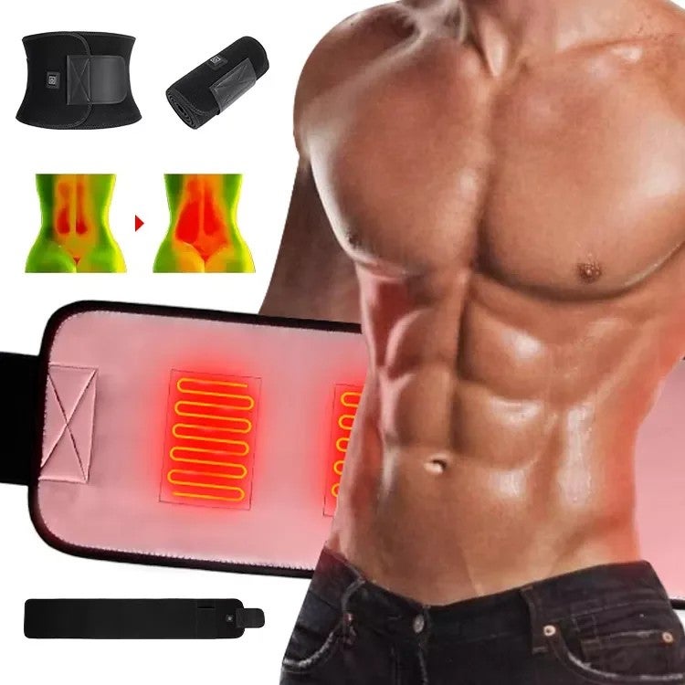 Bluejw Slimming Neoprene Sport Waist Trimmer Belt for Men - Sauna Sweat Bands Tummy Control Waist Trainer Wrap - Image 1