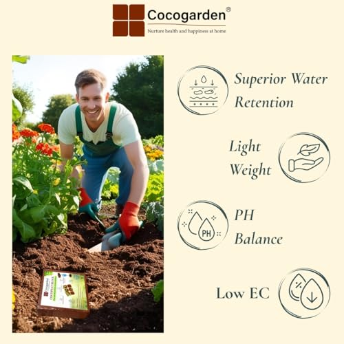 Cocogarden Cocopeat Block for Plants 5kg - Organic Coco Peat Brick, Expands up to 75 ltrs of Powder, Natural Garden Soil for Potting Mixture Home Terrace Gardening and Potted Plants - Image 3