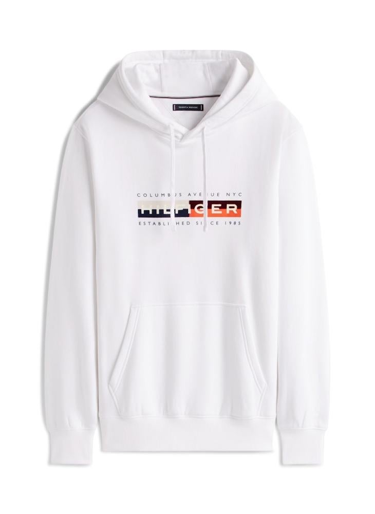 TOMMY HILFIGER Colour Block Grap Pullover Hoodie - Image 5