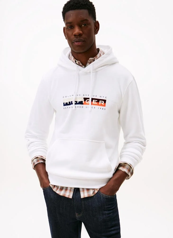 Colour Block Grap Pullover Hoodie