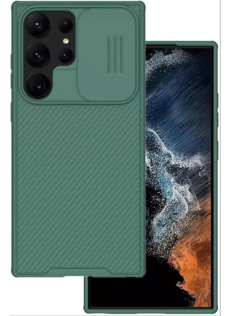 ELTRAZONE Case for Samsung Galaxy S23 Ultra 5G, nillkin CamShield case Protective Cover with Camera Protector Hard PC Ultra Thin Anti-Scratch Phone Case For Samsung Galaxy S23 Ultra 2023 (Green) - Image 2
