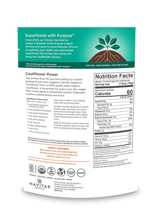 Cauliflower Flour 7oz Plant Based Super Food - pzsku/Z9D44E54AC678745CFFFCZ/45/_/1683563100/d47fc28d-3973-48e9-9ed1-bd9b42be3ba9