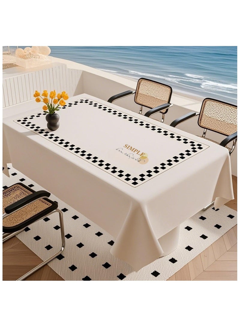 Anna 100*160cm Waterproof Oilproof Durable Tablecloth - Easy-Care Soft Table Cover for Home, Restaurant, and Outdoor Use, Stylish Heat-Resistant Tabletop Protector - Image 4