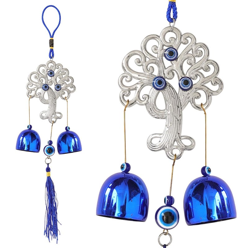 Crystu Fengshui Evil Eye Wind Chimes Hanging for Window Balcony Decor Home Endurance Door Decoration Wind Chimes for Home Positive Energy - Image 2