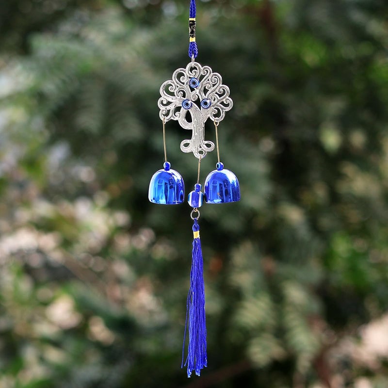 Crystu Fengshui Evil Eye Wind Chimes Hanging for Window Balcony Decor Home Endurance Door Decoration Wind Chimes for Home Positive Energy - Image 1
