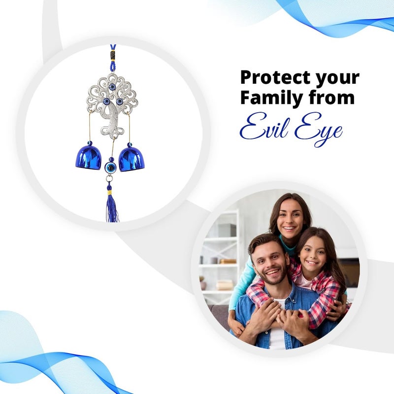 Crystu Fengshui Evil Eye Wind Chimes Hanging for Window Balcony Decor Home Endurance Door Decoration Wind Chimes for Home Positive Energy - Image 5