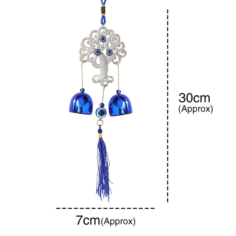 Crystu Fengshui Evil Eye Wind Chimes Hanging for Window Balcony Decor Home Endurance Door Decoration Wind Chimes for Home Positive Energy - Image 3
