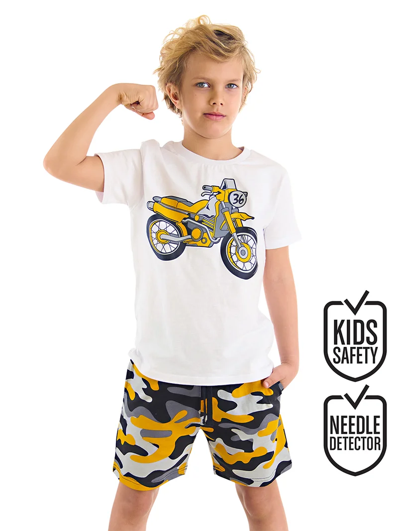 MSHB&G Motocycle Boy T-shirt&Shorts Set