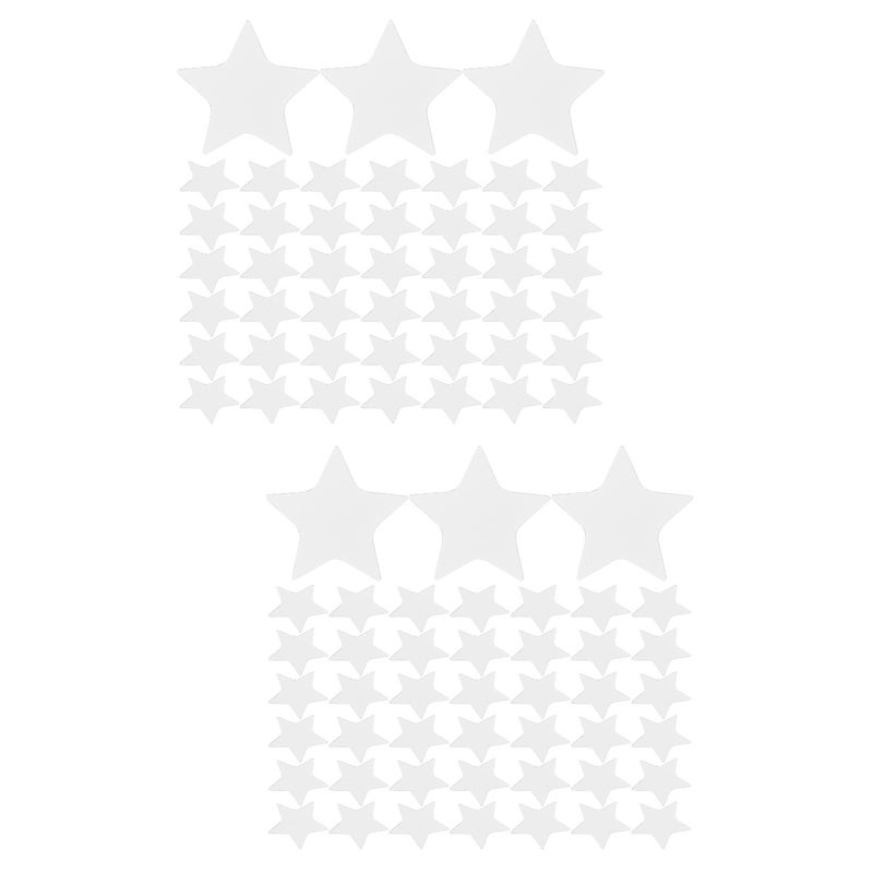 200 pcs Star Wall Sticker Bedroom Wall Decoration Self-adhesive Wall Mirror-like Decal - Image 1