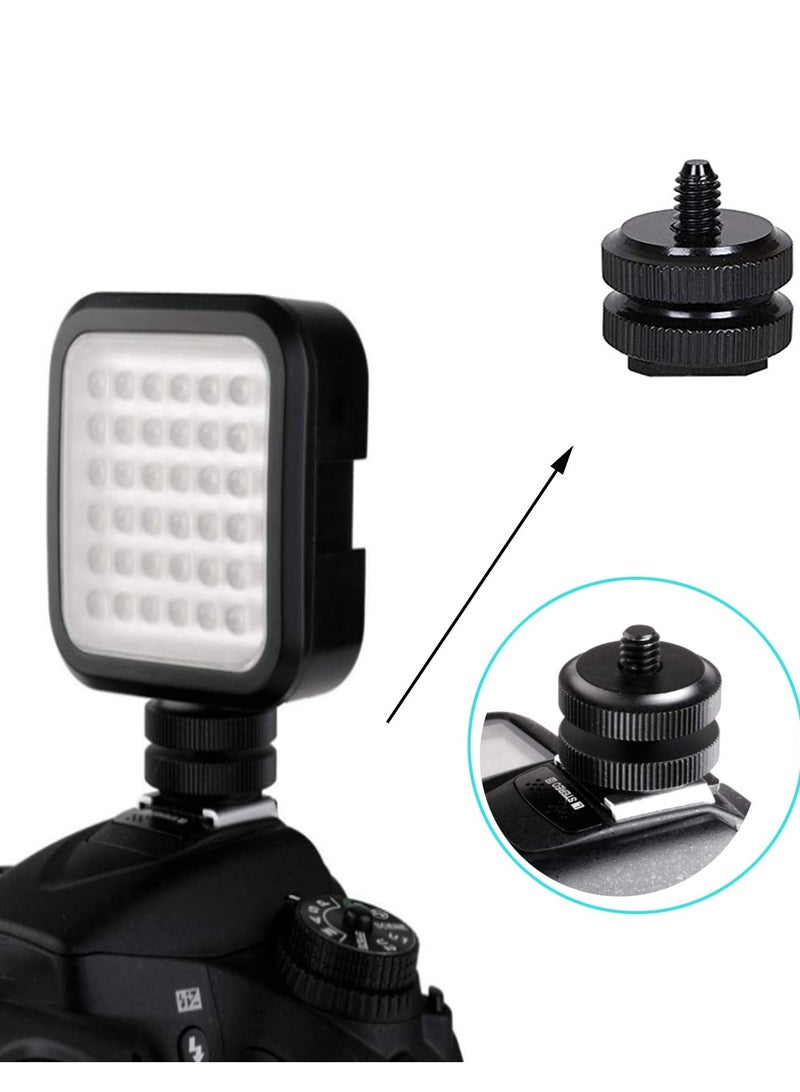 SOLARAE Camera Screw Mount Kit, 22pcs 1/4" and 3/8" Converter Thread Screw Adapter Mount Camera Hot Shoe Kit for DSLR Camera/Tripod/Monopod/Light Stand - Image 4