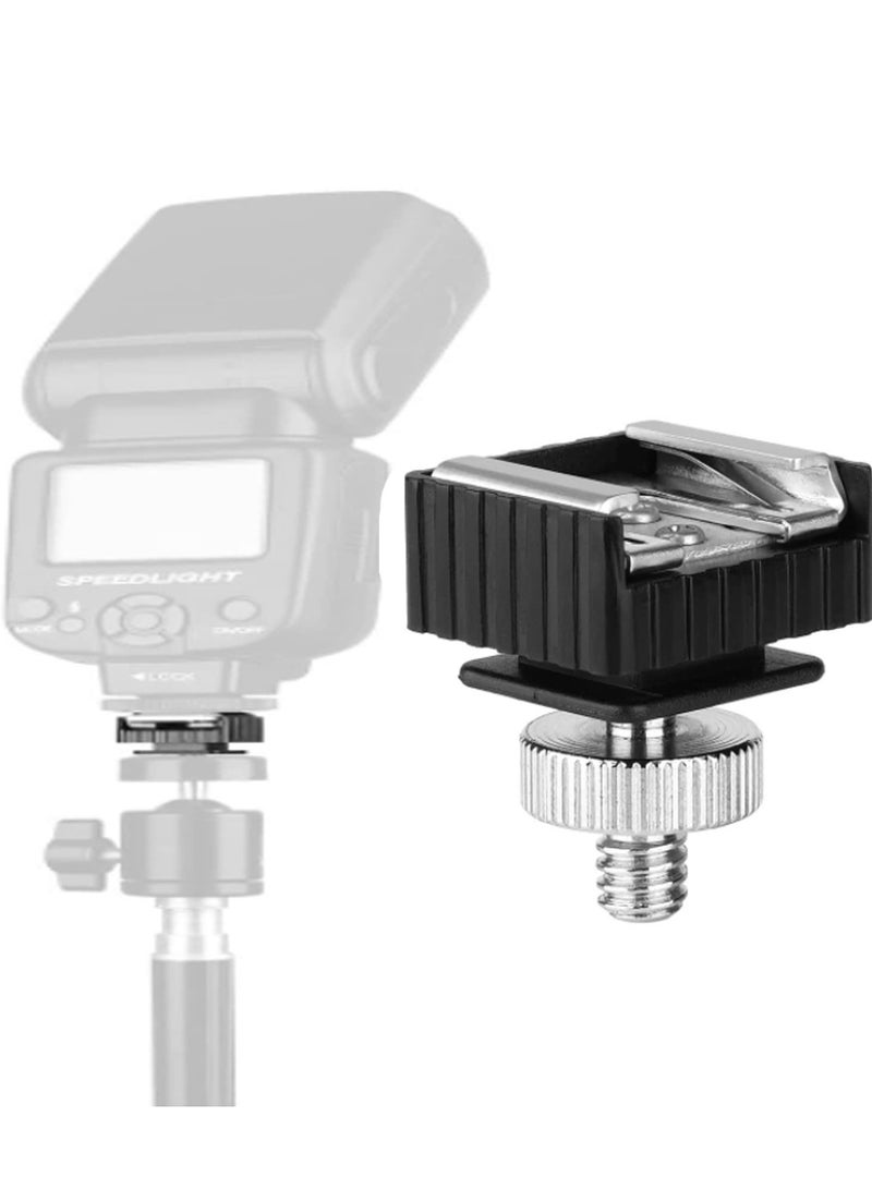 SOLARAE Camera Screw Mount Kit, 22pcs 1/4" and 3/8" Converter Thread Screw Adapter Mount Camera Hot Shoe Kit for DSLR Camera/Tripod/Monopod/Light Stand - Image 3