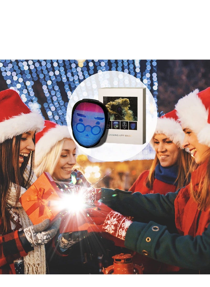 Led Mask, Light Up Mask with Gesture Sensing, Cool Digital LED Lighted Face Transforming Mask, Costume Cosplay Party Masquerade - Image 4