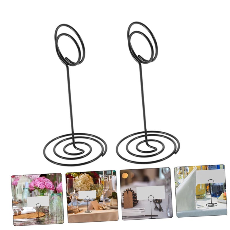 15pcs Metal Table Number Holders Peacock Base Design for Wedding Events Place Cards - Image 5