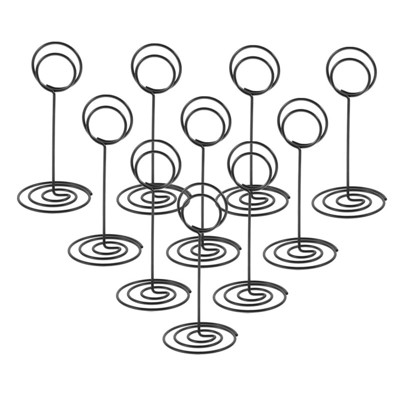 15pcs Metal Table Number Holders Peacock Base Design for Wedding Events Place Cards - Image 2
