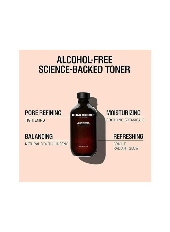Grown Alchemist Balancing Facial Toner Rose Ginseng Chamomile Hydrating Toner For Face Brightening Skincare Toner Perfect for Dry Sensitive or Mature skin 200 ml - Image 3