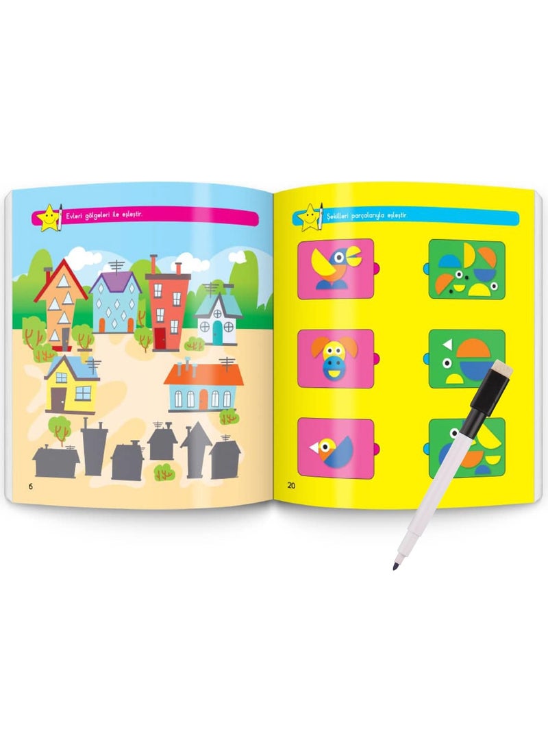Yükselen Zeka Rising Intelligence 3-6 Years Old Home Activity Set Write-Erase Books  - Image 5