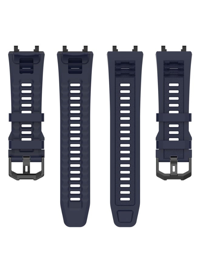 Replacement Watch Bands Compatible for Amazfit Active Edge A2212 Smartwatch Silicone Band Watch Strap Wristband Bracelet for Women Men (Dark Blue) - Image 5