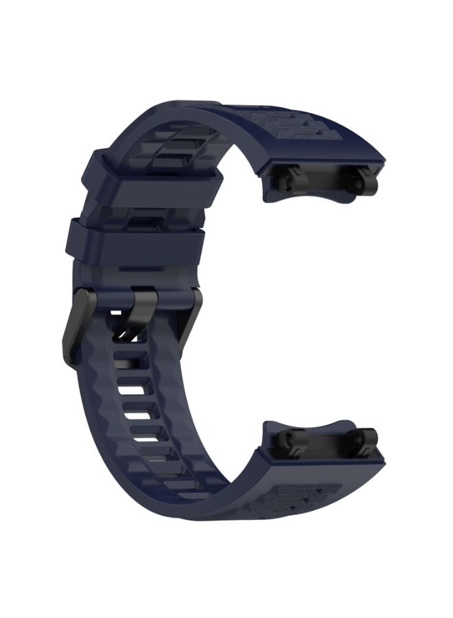 Replacement Watch Bands Compatible for Amazfit Active Edge A2212 Smartwatch Silicone Band Watch Strap Wristband Bracelet for Women Men (Dark Blue) - Image 4