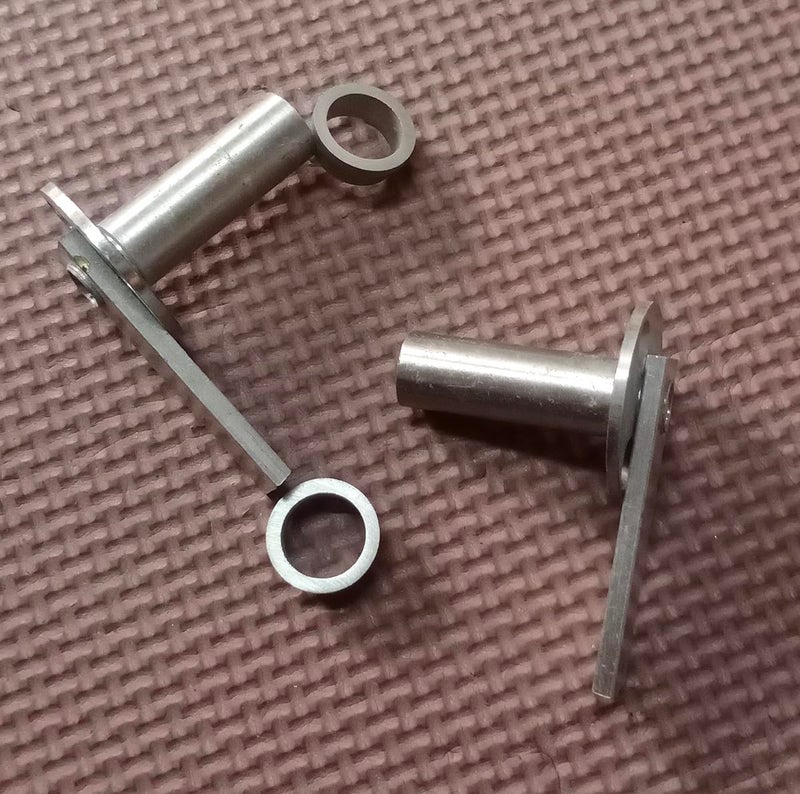 Round Mortise Door Lock Handle Parts 2 Pcs  - Image 2