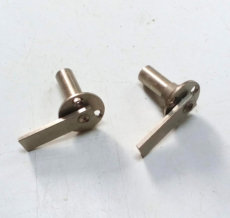 Round Mortise Door Lock Handle Parts 2 Pcs  - Image 5