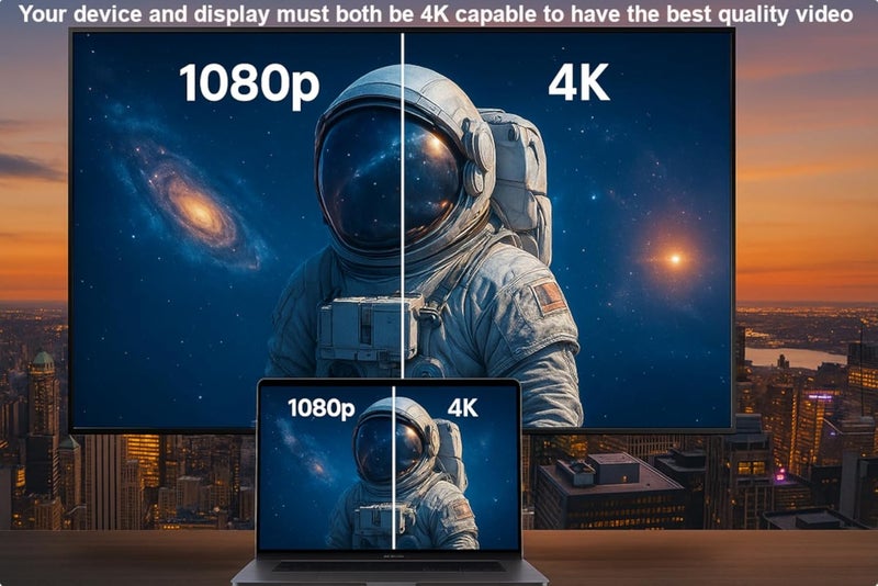 Kyper USKyper-2788 (4 Pack) 4K Mini DisplayPort to HDMI Adapter, 4K@30Hz Mini DP/Thunderbolt 2 to HDMI, Gold-Plated Compatible with Devices Like MacBook Air/Pro, iMac, Surface Pro, Dell XPS, ThinkPad - Image 3