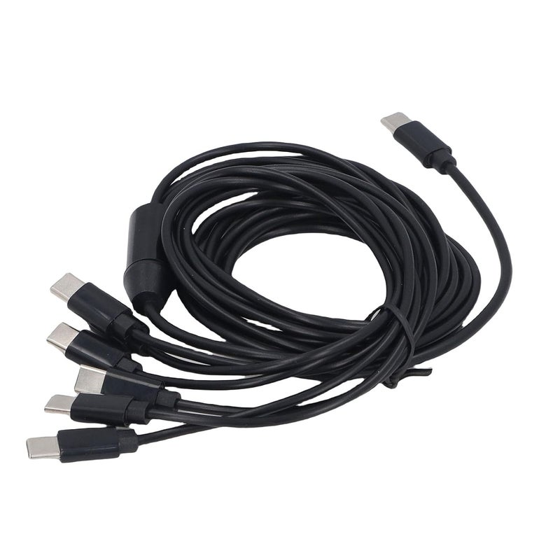 كابل Yunseity USB C إلى USB C، كابل متعدد الوظائف (6 في 1) مقاوم للتآكل، مناسب للأجهزة اللوحية - Image 5