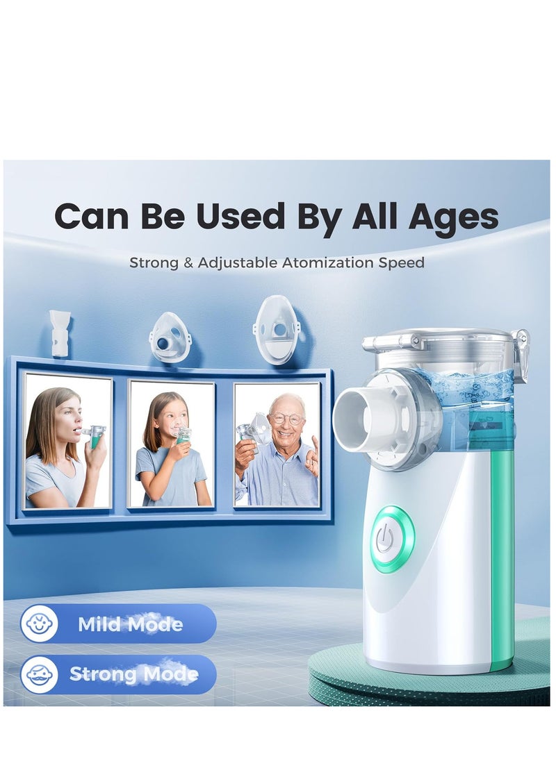 Generic - Nebulizer Machine for Adults and Kids, Portable and Handheld Mesh Nebulizer for Breathing Problems with 3 Masks, Ultrasonic Mesh Nebulizer - Image 1