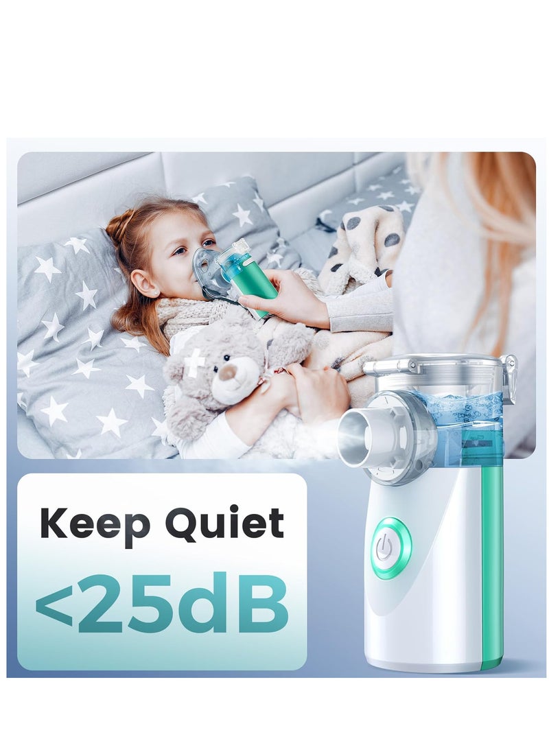 Generic - Nebulizer Machine for Adults and Kids, Portable and Handheld Mesh Nebulizer for Breathing Problems with 3 Masks, Ultrasonic Mesh Nebulizer - Image 1